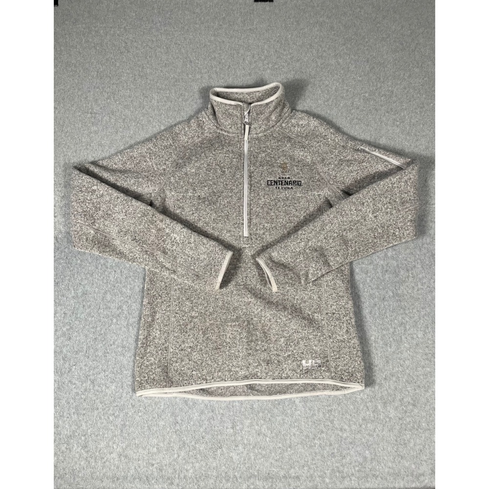 Helly Hansen Polartec Fleece Quarter Zip Grey Gran Centenario Tequila Womens M